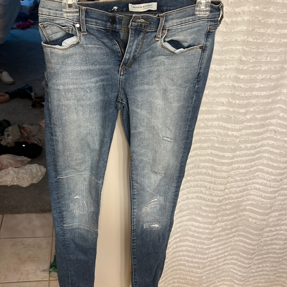 Gently used banana republic skinny jeans